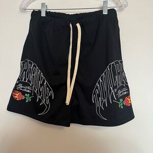 Civil Regime Black Mesh Shorts